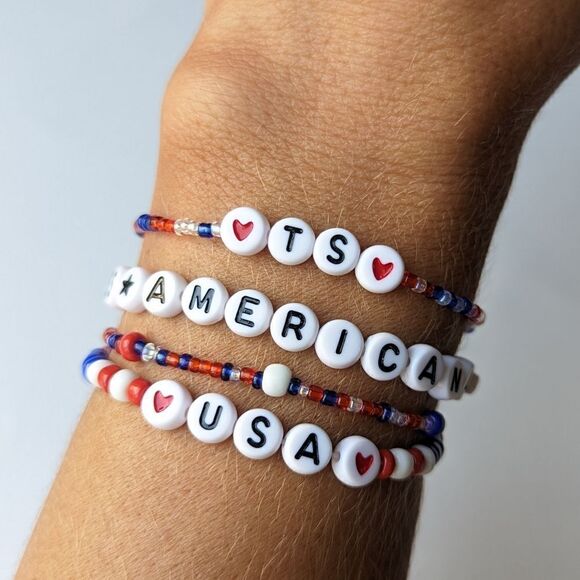 4 Taylor Swift Handmade Bracelets Miss Americana Friendship Bracelets - Picture 2 of 7